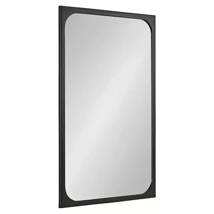 Decorative Mirrors-Kirklands Home Rounded Rectangle Wall Mirror Black