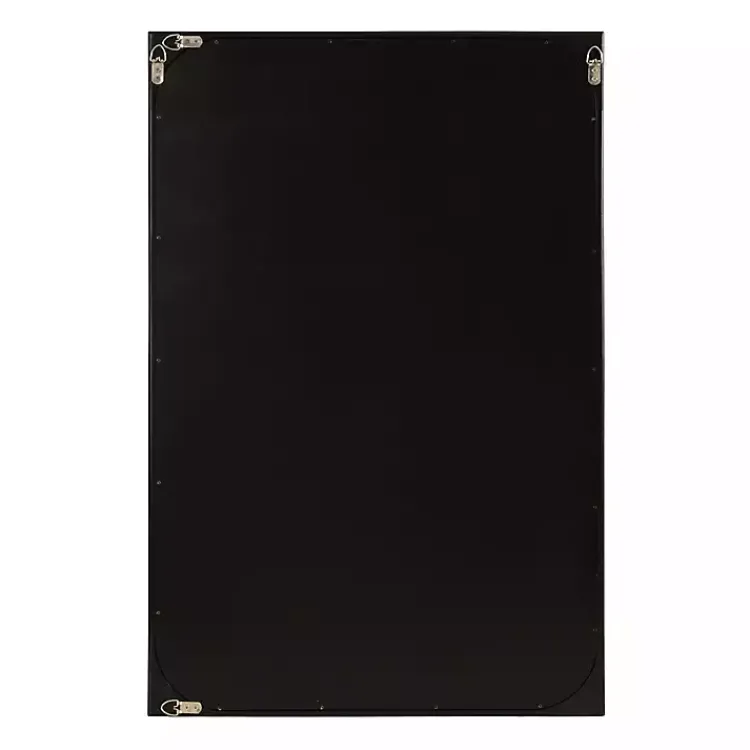 Decorative Mirrors-Kirklands Home Rounded Rectangle Wall Mirror Black