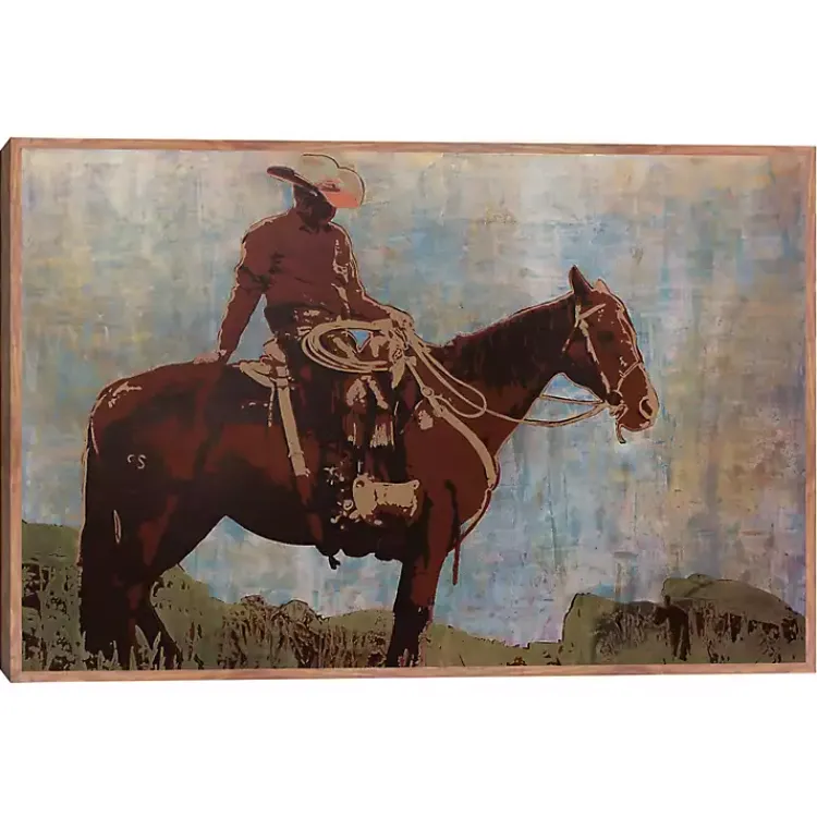 Canvas Art-Kirklands Home Western Moment Framed Canvas Art Print