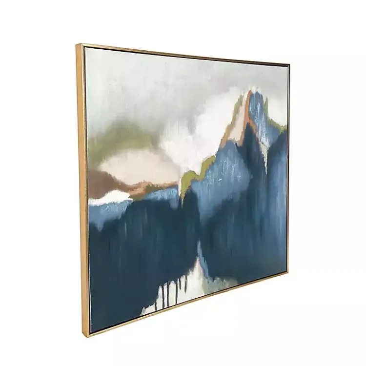Canvas Art-Kirklands Home Abstract Vision Framed Canvas Art Print Blue