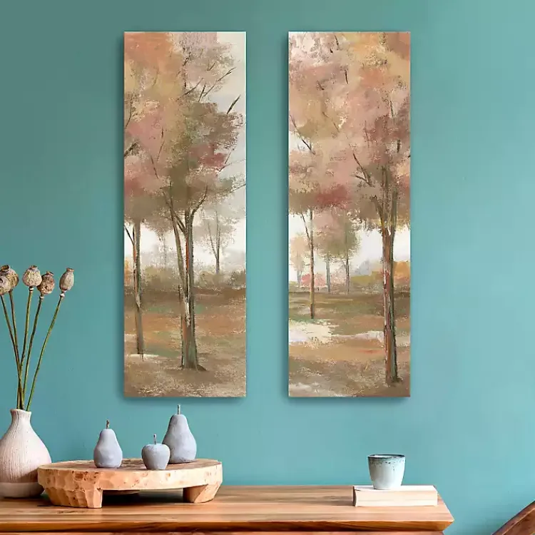 Canvas Art-Kirklands Home Pastel Meadow Canvas Art Prints, Set of 2 Brown