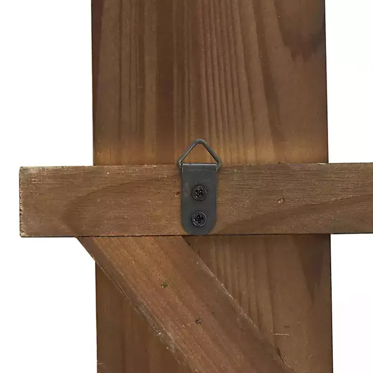 Wall Plaques-Kirklands Home Gray Wood Arrow and Striped Paddle Wall Plaque