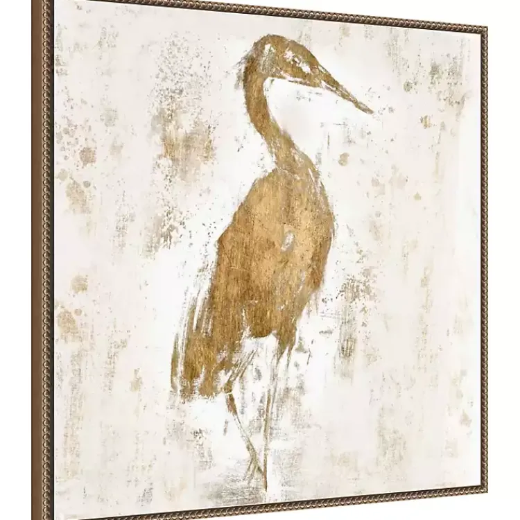 Canvas Art-Kirklands Home Gilded Heron I Canvas Art Print