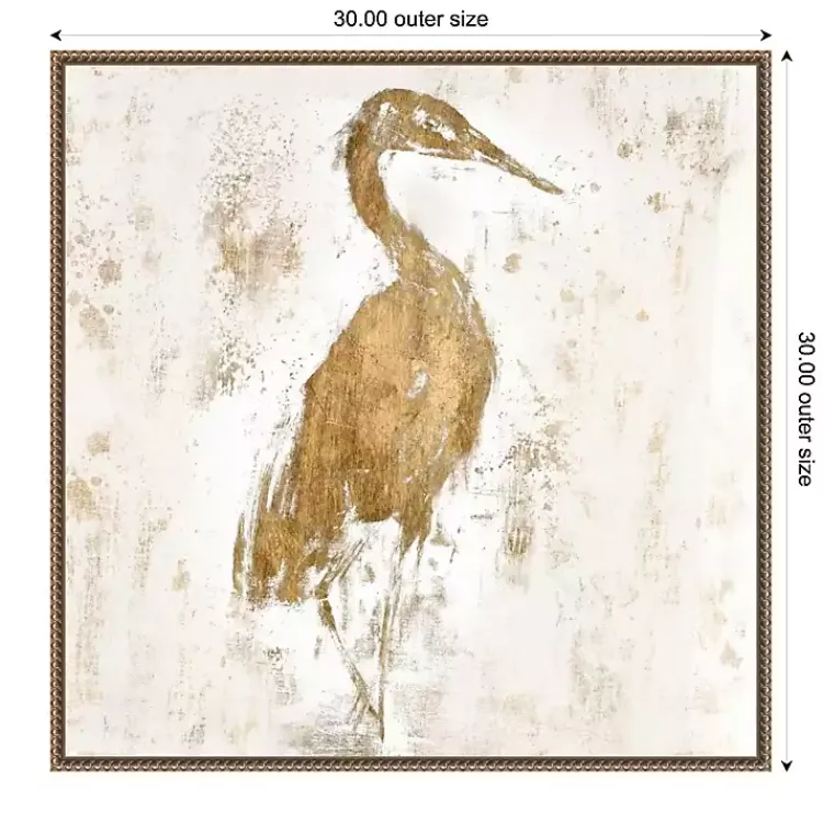 Canvas Art-Kirklands Home Gilded Heron I Canvas Art Print