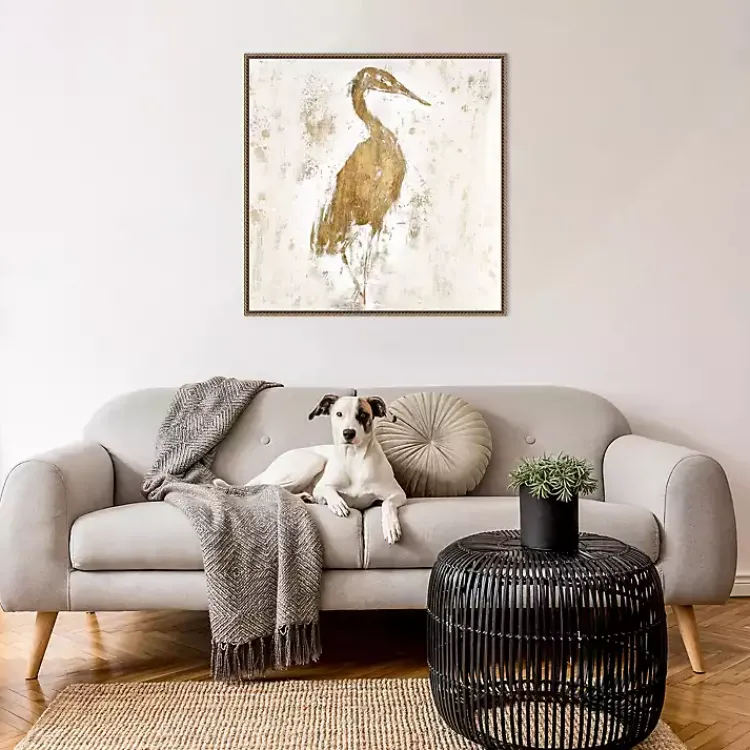 Canvas Art-Kirklands Home Gilded Heron I Canvas Art Print
