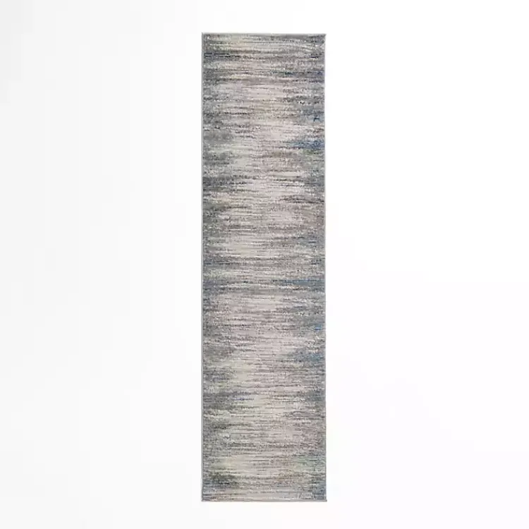 Area Rugs-Kirklands Home Gray Claire Modern Runner, 2x8
