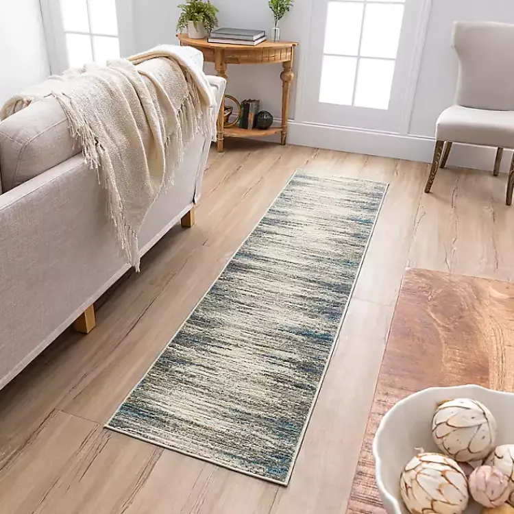 Area Rugs-Kirklands Home Gray Claire Modern Runner, 2x8