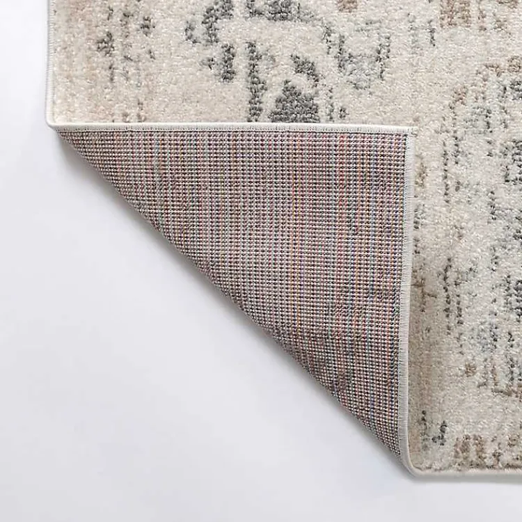 Area Rugs-Kirklands Home Cream Winn Medallion Area Rug, 5x8 Ivory