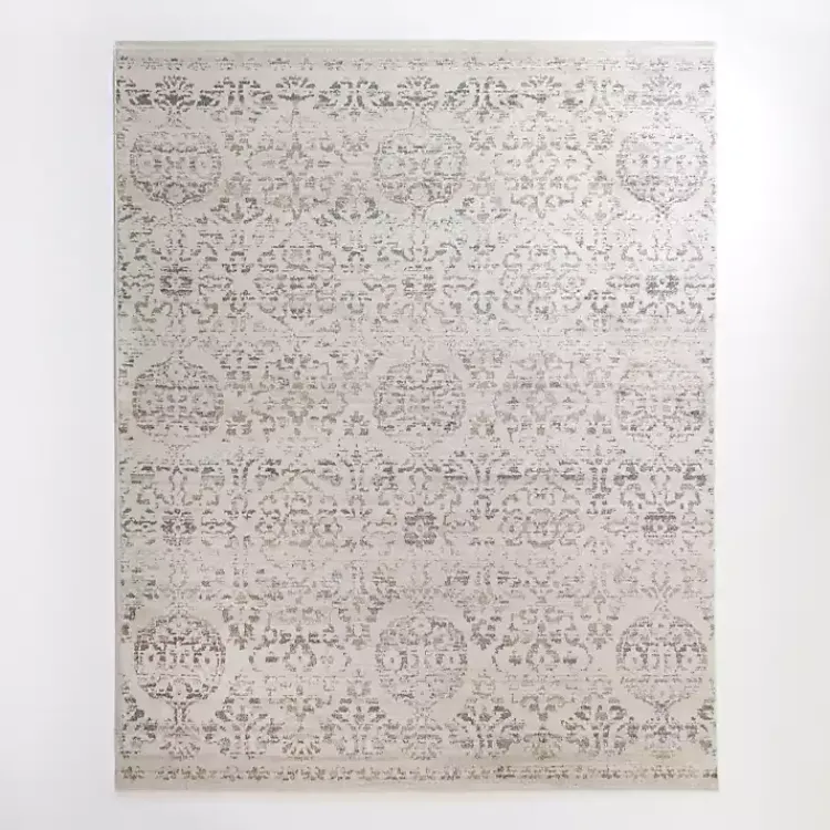 Area Rugs-Kirklands Home Cream Winn Medallion Area Rug, 7x10