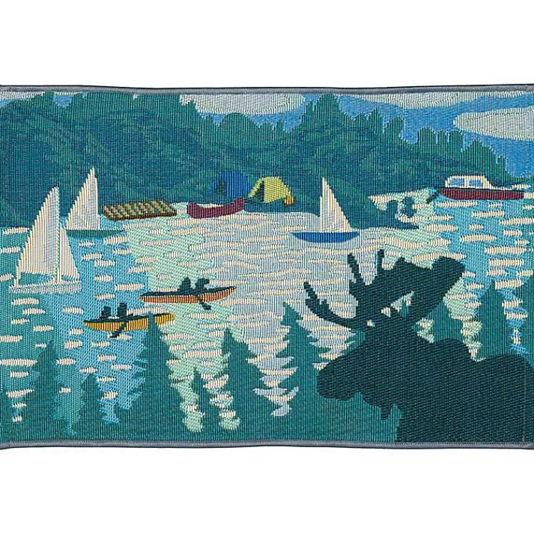Outdoor Rugs-Kirklands Home Sailboat Indoor/Outdoor Rug, 2x3