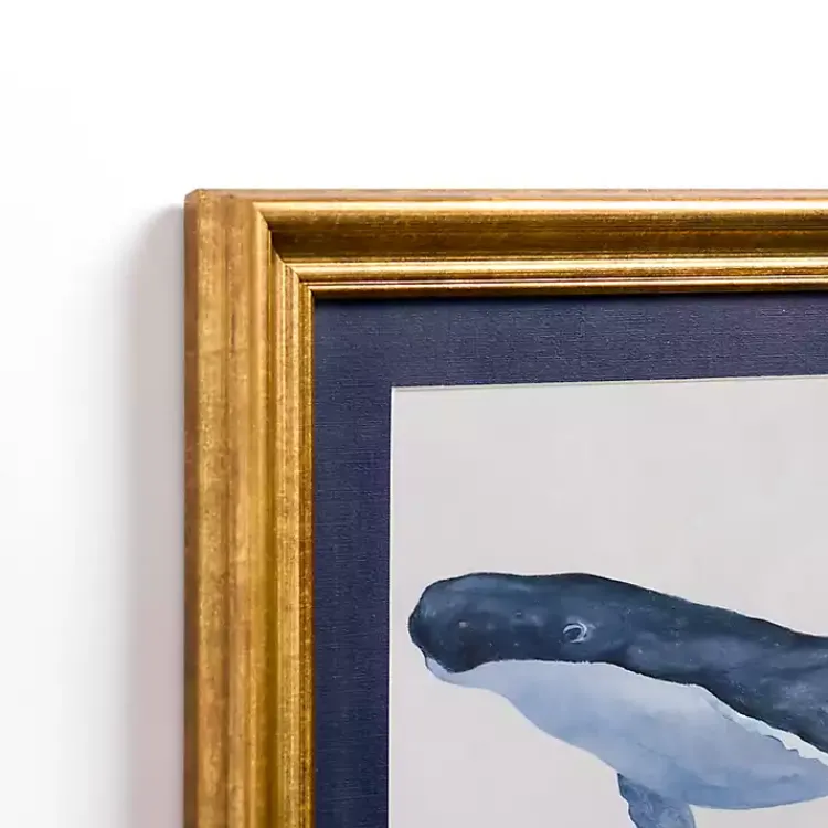 Framed Art-Kirklands Home Blue Whale Framed Art Print