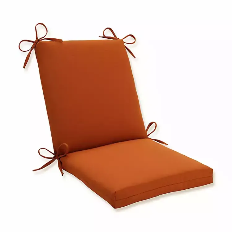 Outdoor Cushions & Pillows-Kirklands Home Burnt Outdoor Chair Cushion Orange