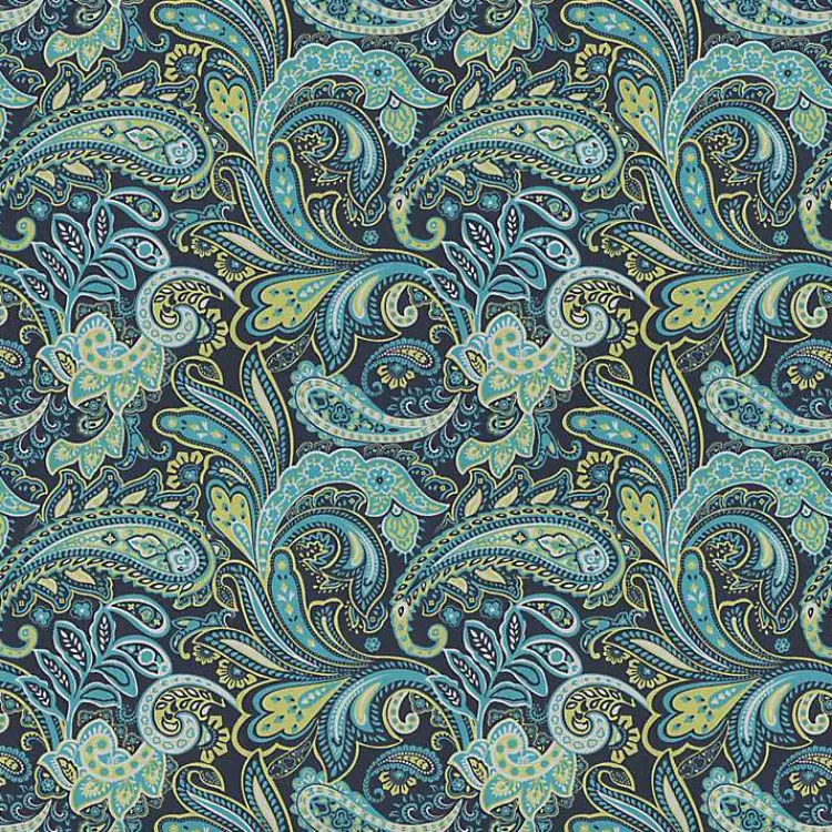 Outdoor Cushions & Pillows-Kirklands Home Paisley Outdoor Seat Cushions, Set of 2 Blue