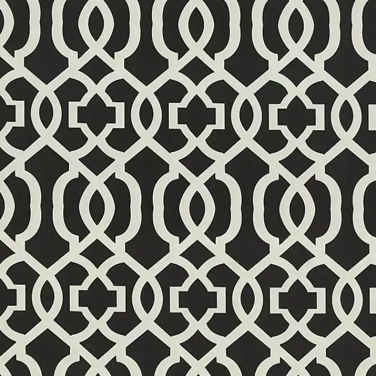 Outdoor Cushions & Pillows-Kirklands Home Black New Geometric 2-pc. Wicker Chair Cushion Set