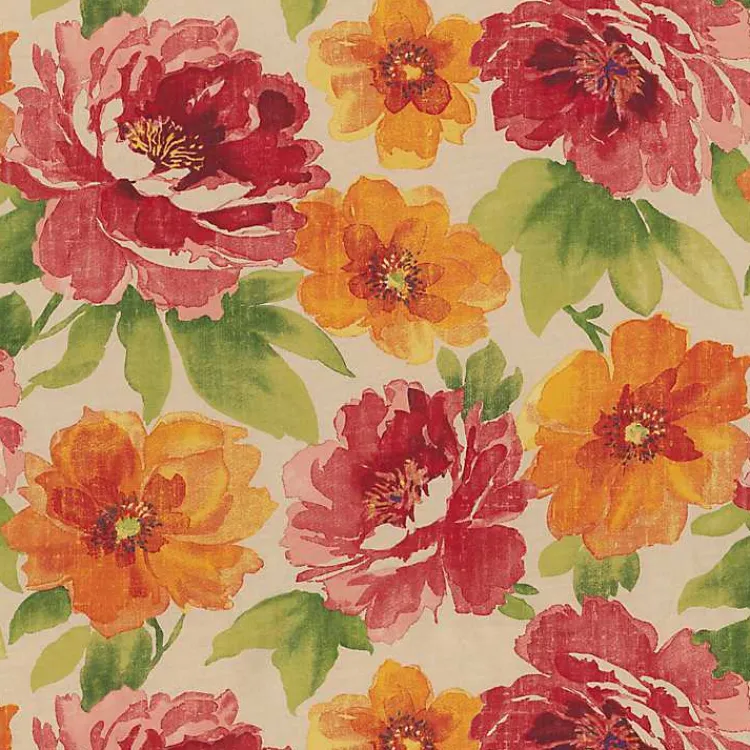 Outdoor Cushions & Pillows-Kirklands Home Watercolor Primrose Outdoor Settee Cushion