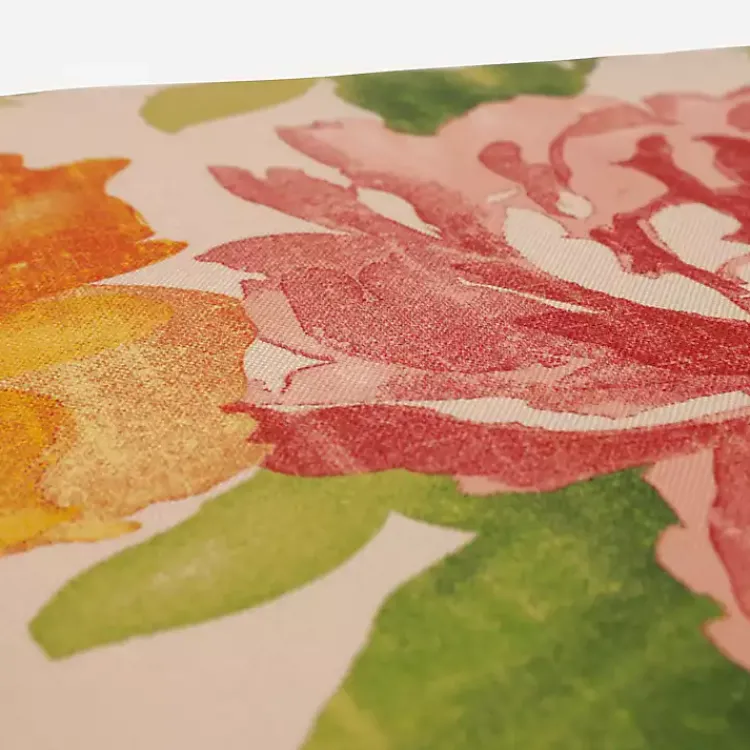 Outdoor Cushions & Pillows-Kirklands Home Watercolor Primrose Outdoor Settee Cushion