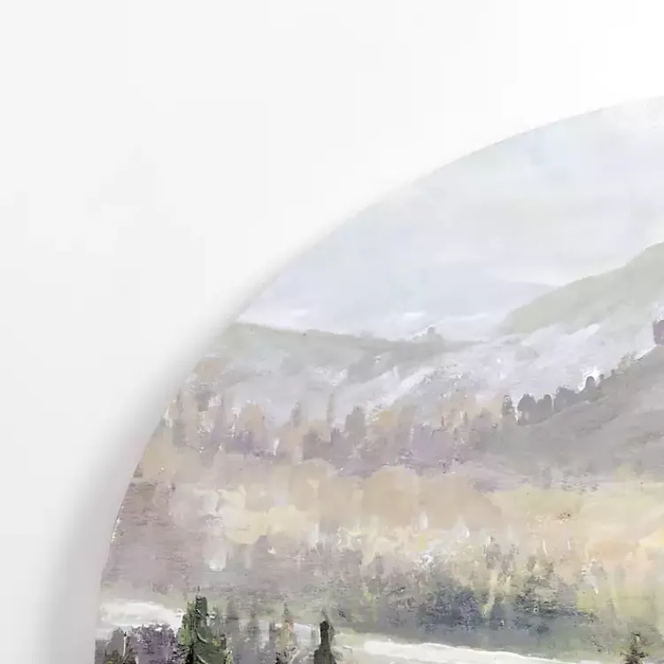 Canvas Art-Kirklands Home Mountain Top Forest Arched Canvas Art Print