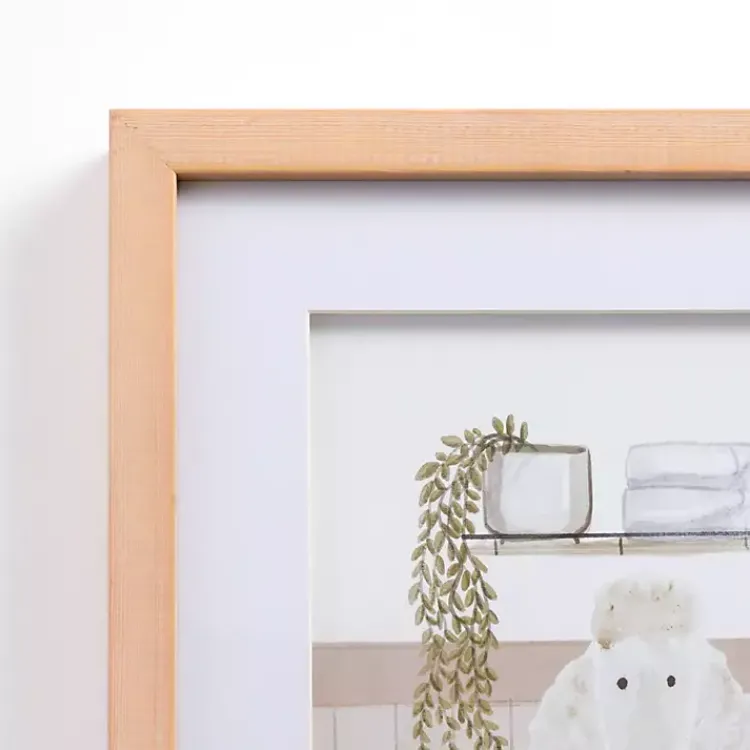 Framed Art-Kirklands Home Dog Pals Bathtub Framed Art Print Multi