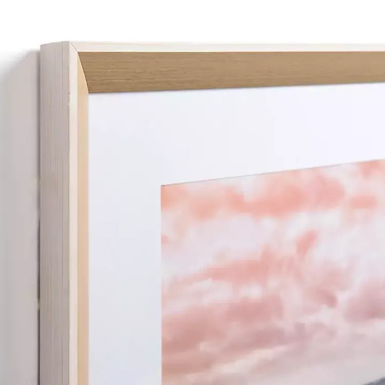 Framed Art-Kirklands Home Pink Sky Beach Framed Art Print