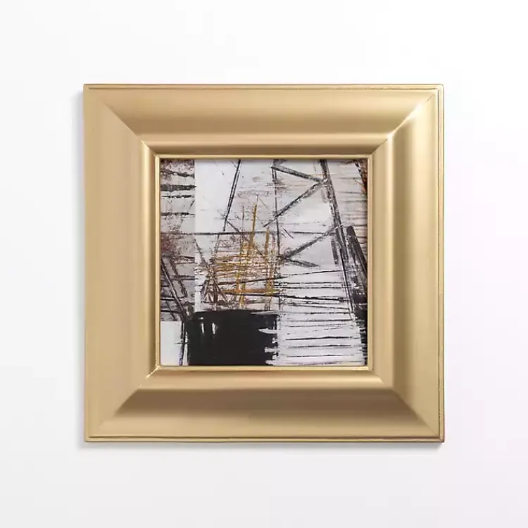 Framed Art-Kirklands Home Black and White Abstract II Gold Framed Art Print