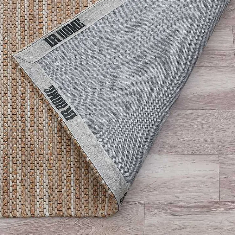 Area Rugs-Kirklands Home Natural Jute and Wool Woven Area Rug, 5x8 Brown