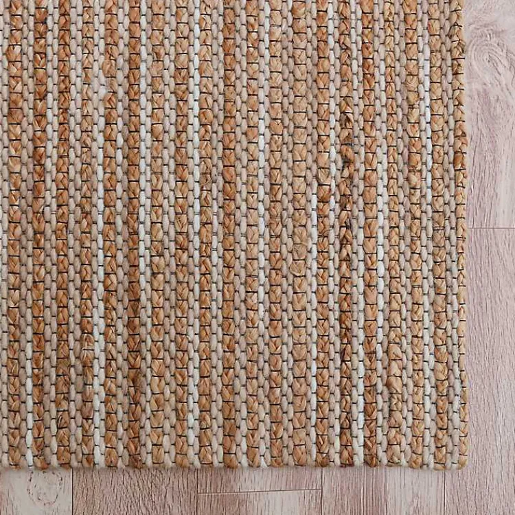 Area Rugs-Kirklands Home Natural Jute and Wool Woven Area Rug, 5x8 Brown
