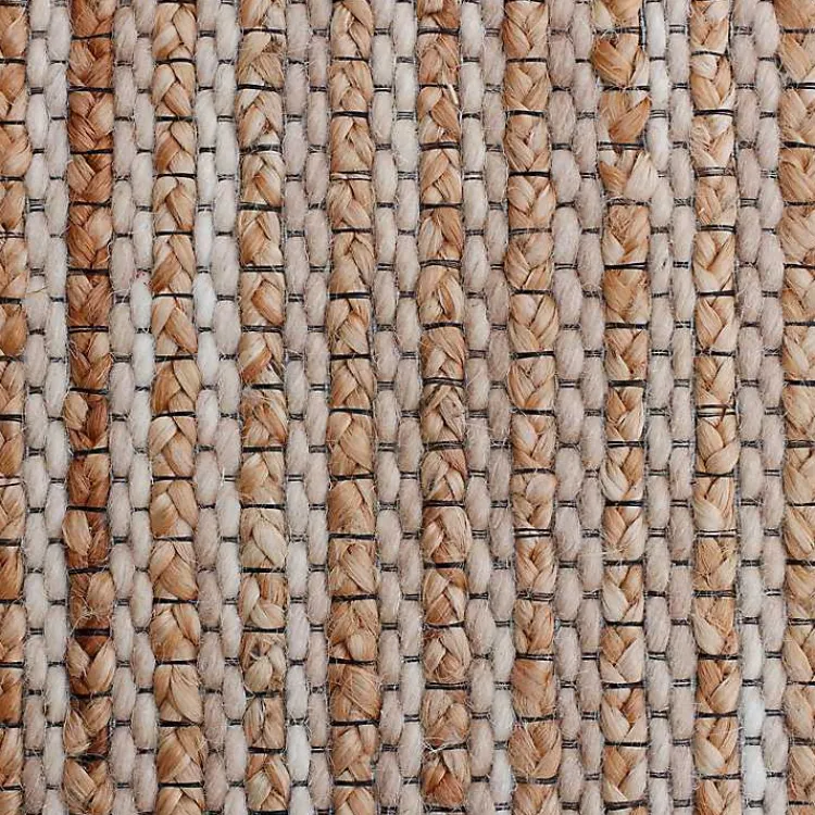 Area Rugs-Kirklands Home Natural Jute and Wool Woven Area Rug, 5x8 Brown
