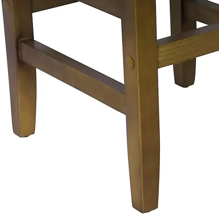Bar Stools & Counter Height Stools-Kirklands Home Windowpane Upholstered Counter Stool Brown