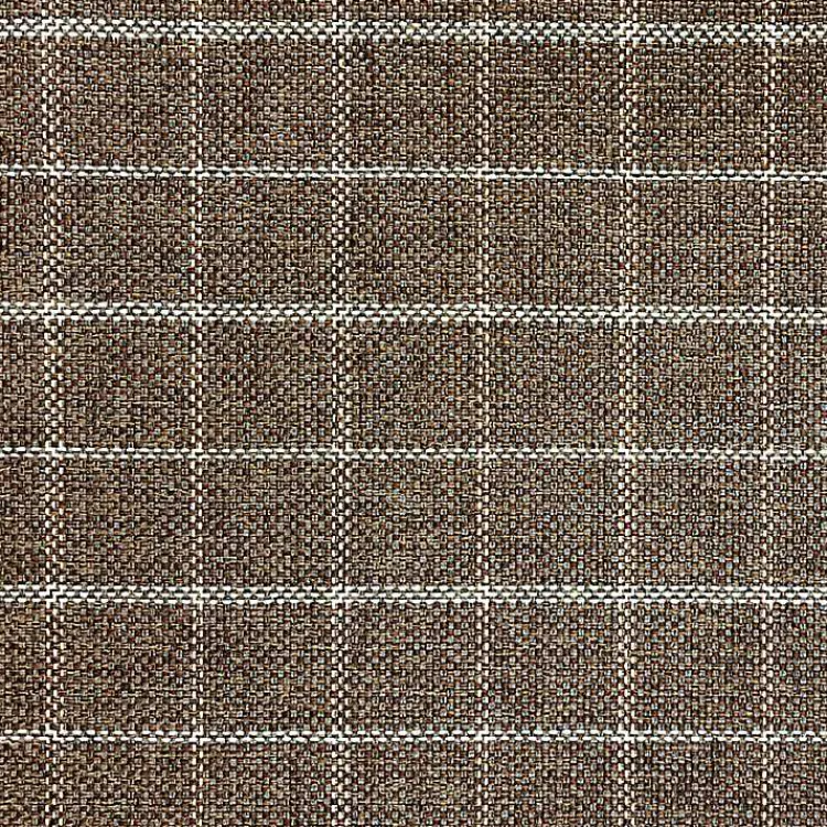 Bar Stools & Counter Height Stools-Kirklands Home Windowpane Upholstered Counter Stool Brown