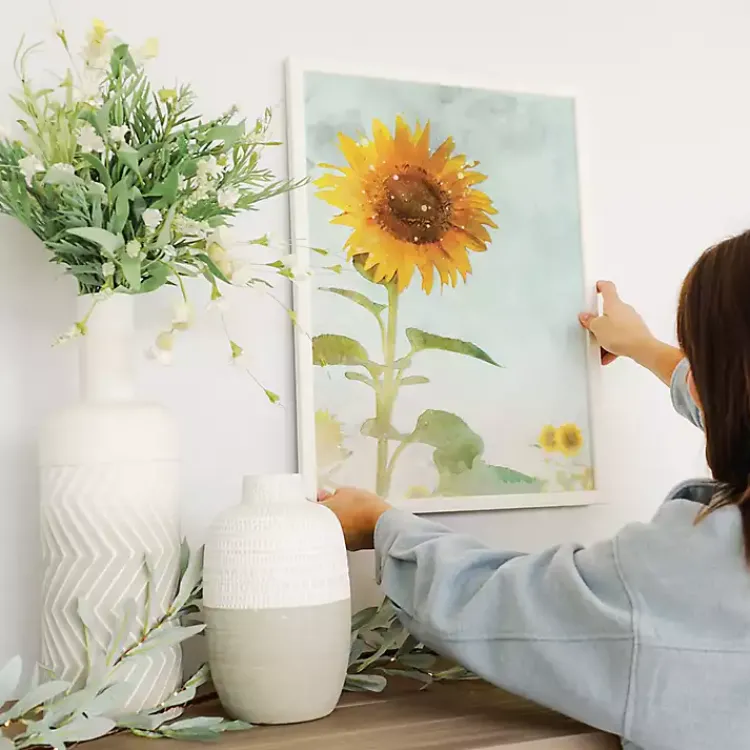 Framed Art-Kirklands Home Towering Sunflower Framed Art Print