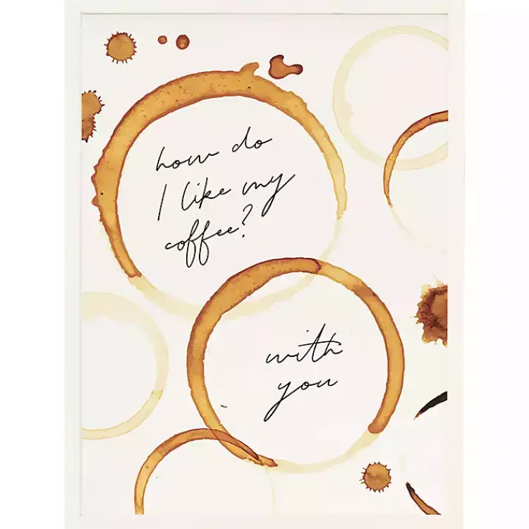 Wall Quotes & Signs-Kirklands Home Coffee with You Framed Wall Plaque