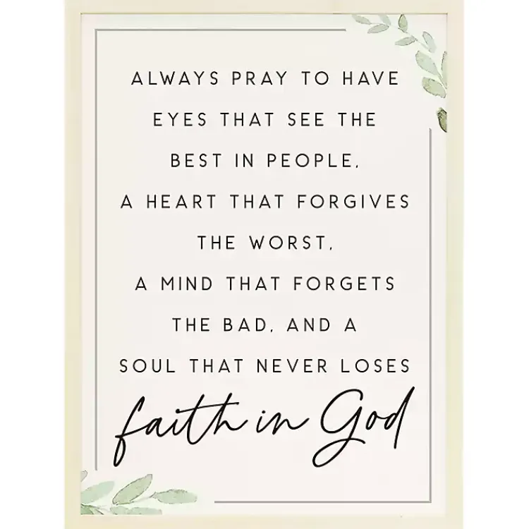 Wall Quotes & Signs-Kirklands Home Faith in God Wood Wall Plaque