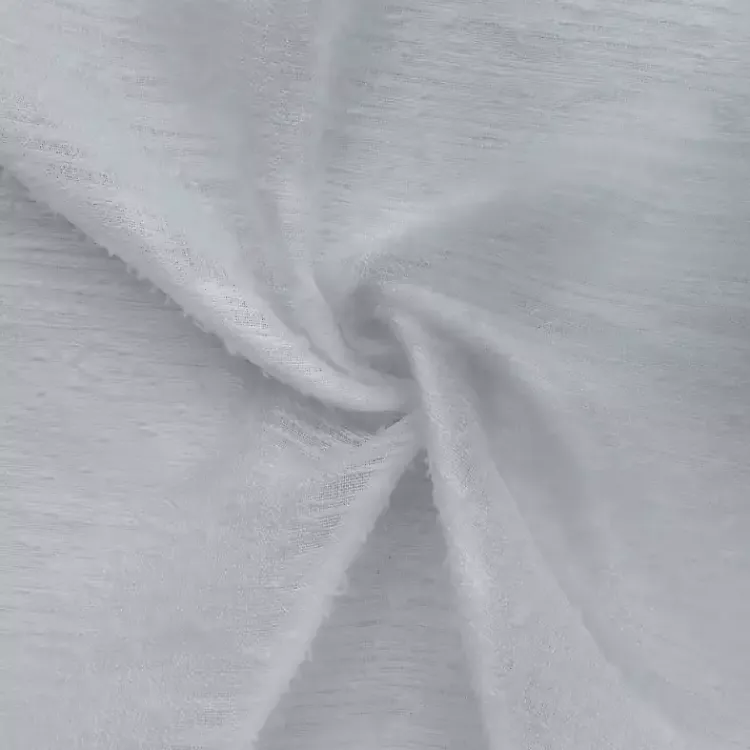 Curtains & Drapes-Kirklands Home Boucle Sheer Single Curtain Panel, 63 in. Gray