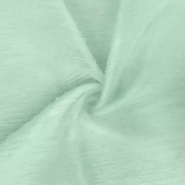 Curtains & Drapes-Kirklands Home Seafoam Boucle Sheer Curtain Panel, 84 in. Green