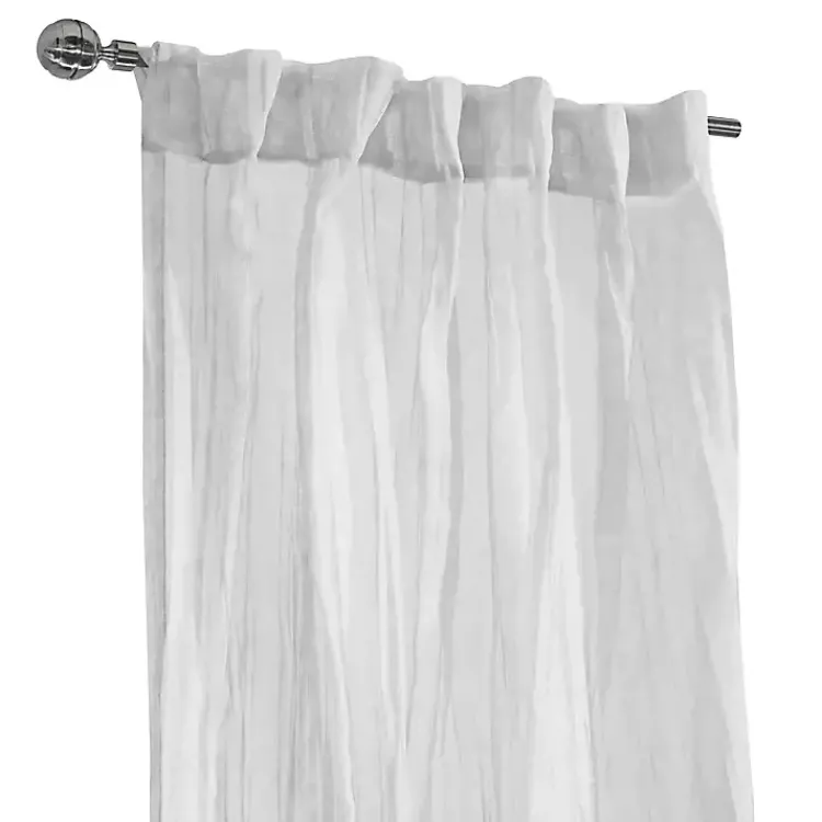 Curtains & Drapes-Kirklands Home Paloma Curtain Panel, 95 in. White