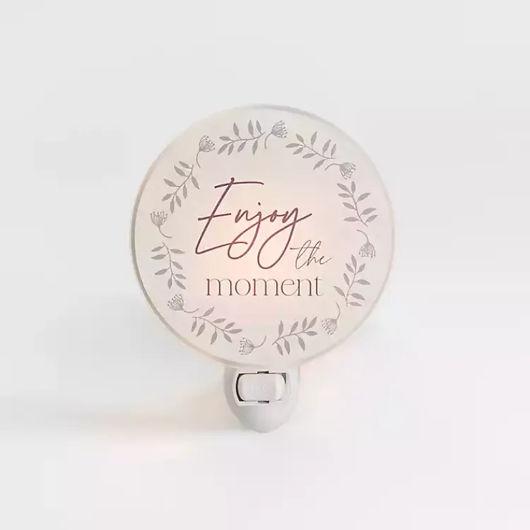 Desk Lamps & Task Lighting-Kirklands Home Enjoy the Moment Night Light