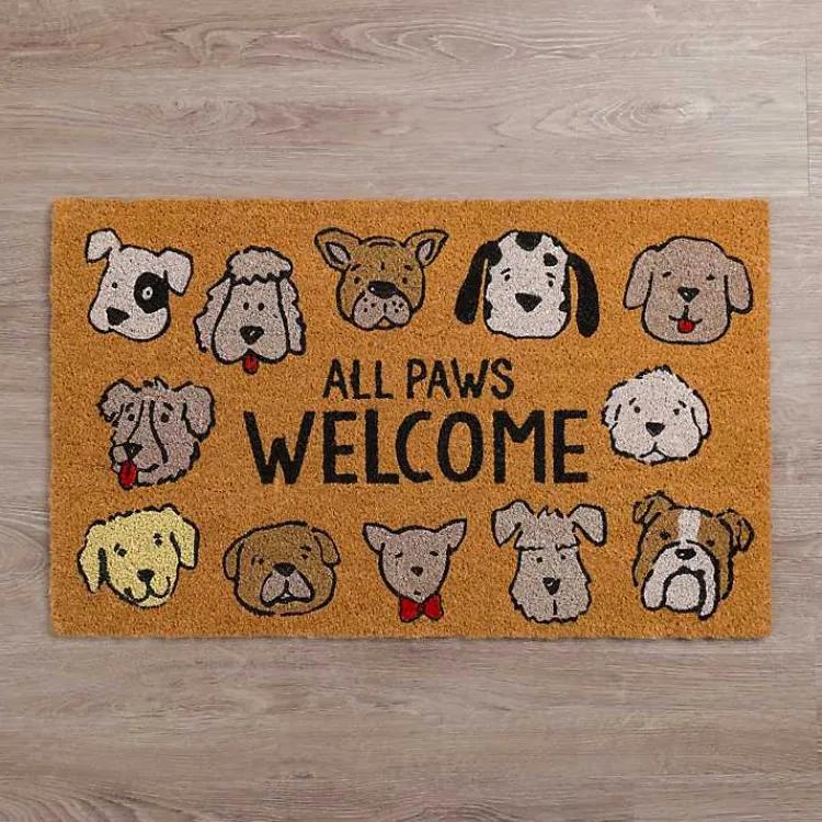 Doormats-Kirklands Home All Paws Welcome Doormat