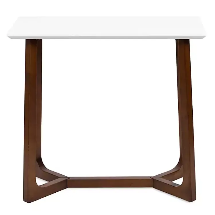 Console Tables-Kirklands Home and Walnut Olivia Console Table White