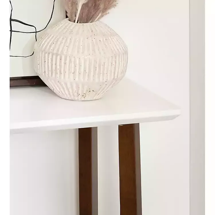 Console Tables-Kirklands Home and Walnut Olivia Console Table White