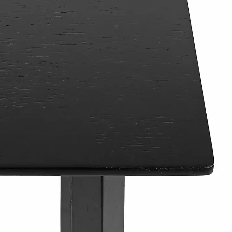 Console Tables-Kirklands Home Satin Olivia Console Table Black