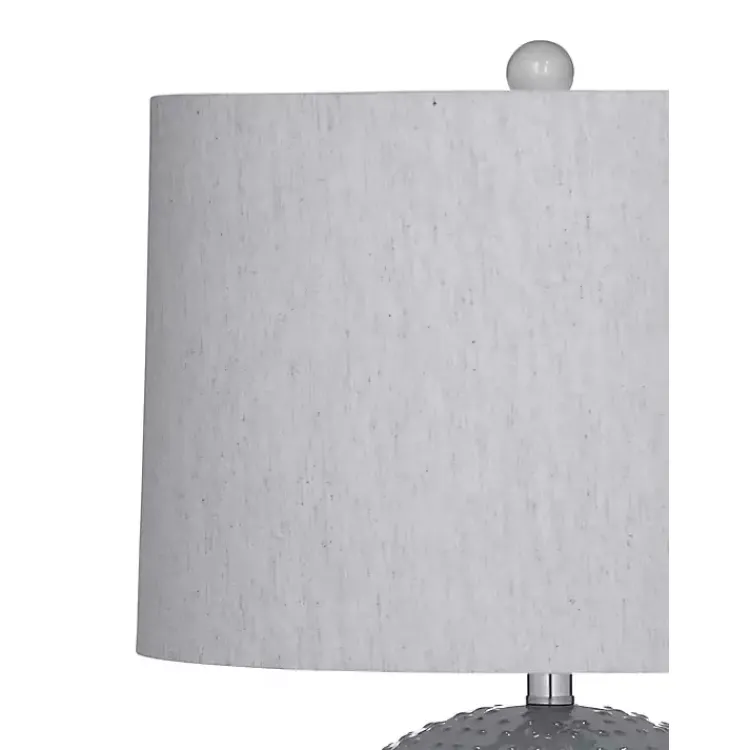 Table Lamps-Kirklands Home Blue Beaded Globe Table Lamp Gray