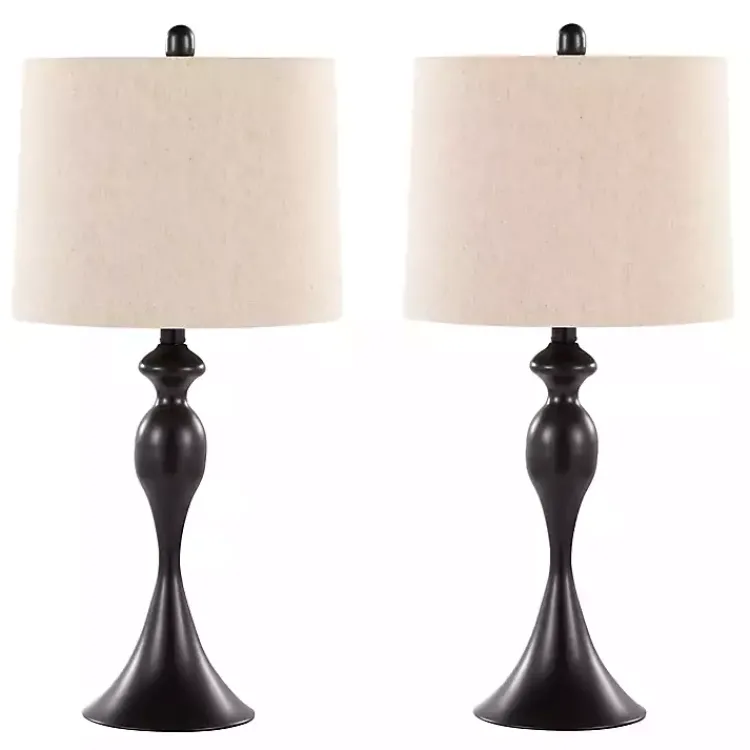 Table Lamps-Kirklands Home Ashland Table Lamps, Set of 2 Black