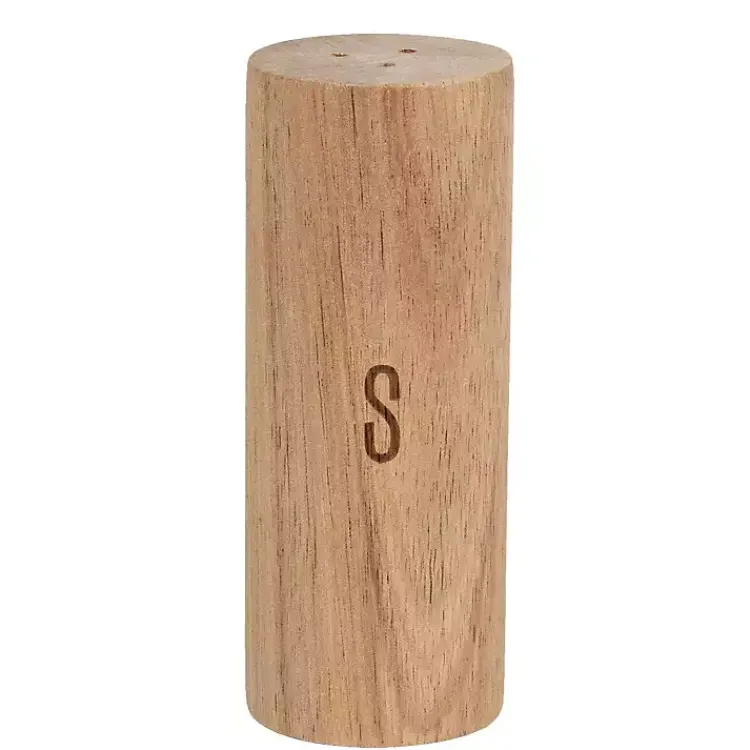 Kitchen Accessories-Kirklands Home Natural Acacia Wood Salt & Pepper Shakers Brown