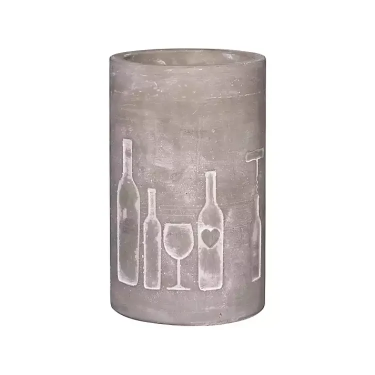 Barware-Kirklands Home Vino Concrete Wine Bottle Cooler Gray