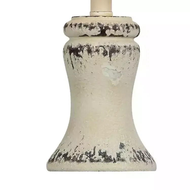 Table Lamps-Kirklands Home Antique Cream Bella Mini Lamps, Set of 2 White