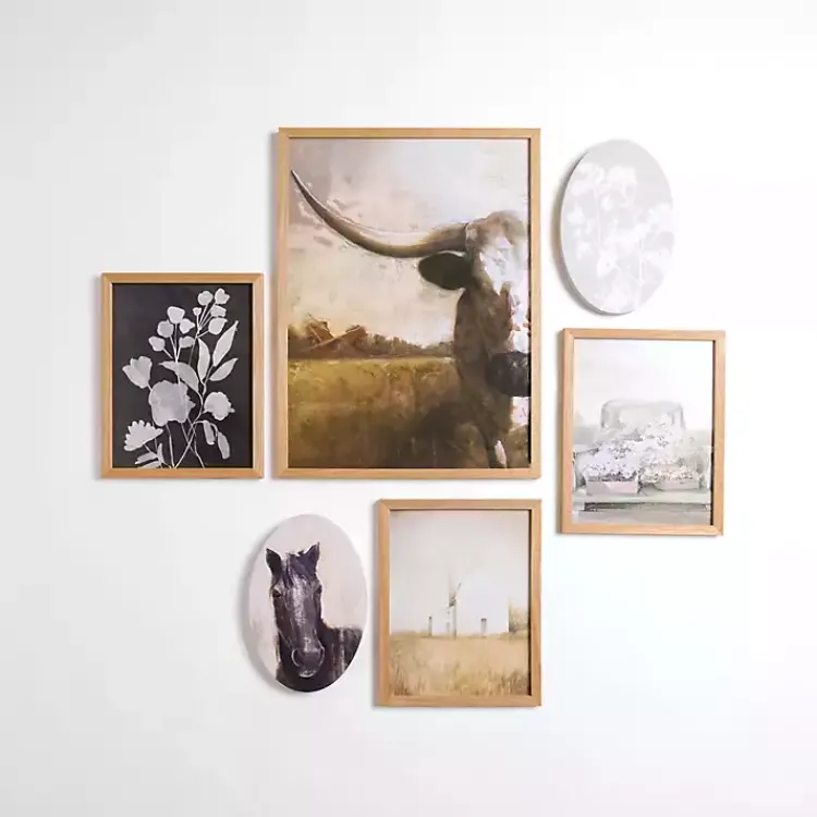 Framed Art-Kirklands Home Farmhouse Framed Art 6-pc. Gallery Set Multi
