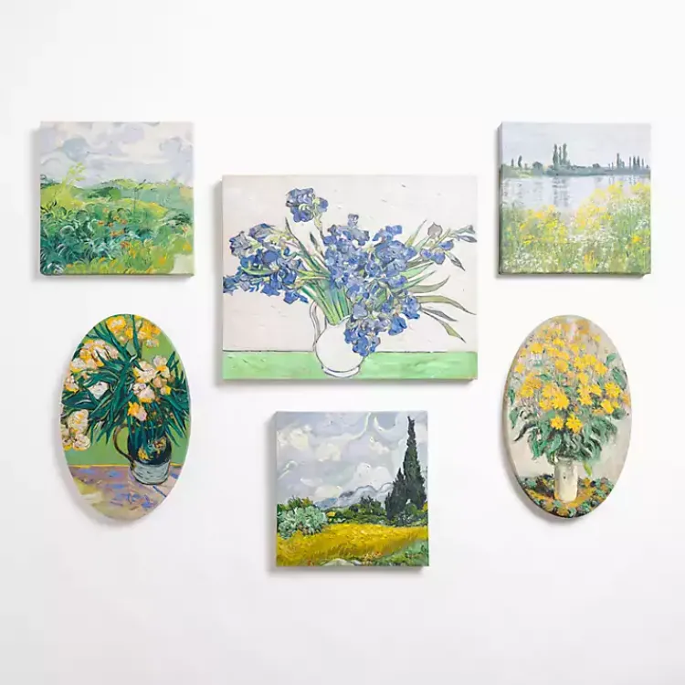 Framed Art-Kirklands Home Museum Collection Canvas Art 6-pc. Gallery Set Multi