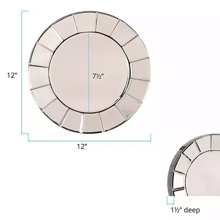Decorative Mirrors-Kirklands Home Beveled Glass Round Wall Mirror