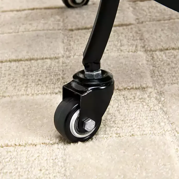 Kitchen Islands & Bar Carts-Kirklands Home & Brown Wood 2-Tier Odessa Bar Cart Black