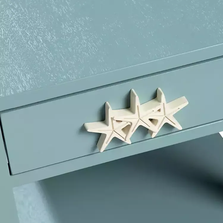 Accent & End Tables-Kirklands Home Turquoise Starfish Accent Table Blue